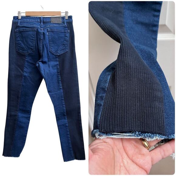 Levi’s Made & Crafted 721 High Rise Skinny Side Ribbed Panel Jean Size 31 56477 - Picture 4 of 16